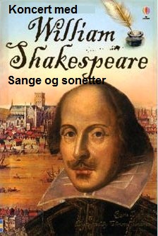 Program til William Shakespeare-koncert
